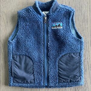 Patagonia Kids 24M Navy Sherpa Vest